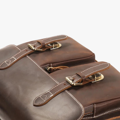 Cartable cuir Birk - Vue trois-quarts arrière