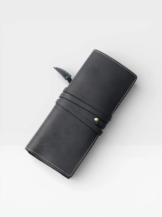 Étui à stylos cuir Yael – coloris noir